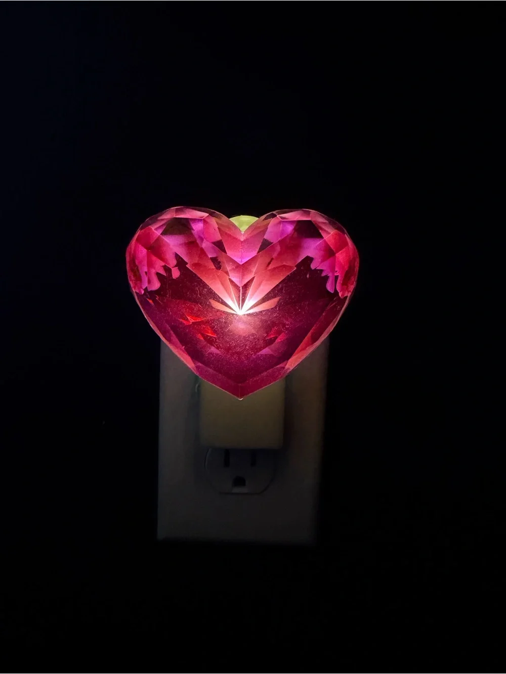 Bath & Body Works Pink Heart Crystal Nightlight